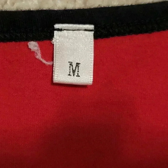 Two-Piece Pajamas Medium Women's Buffalo Plaid Red Black Long Sleeve - Picture 2 of 2